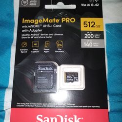 SanDisk 512GB ImageMate Pro MicroSD Card with Adapter 