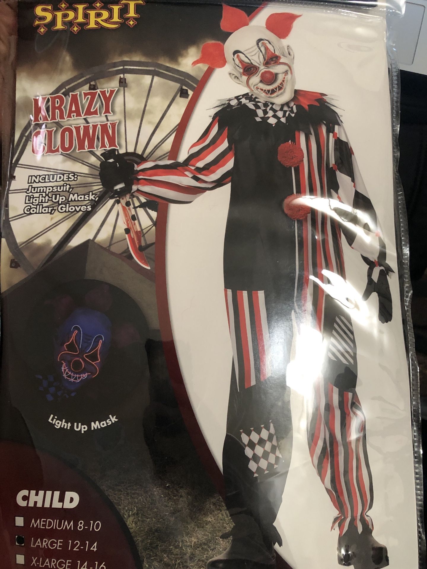 Child Krazy Clown Costume