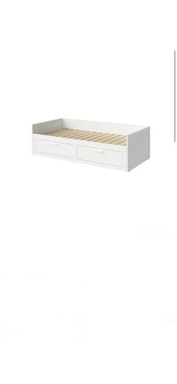 IKEA twin bed with storage