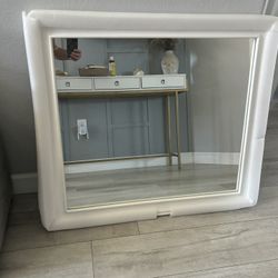 Mirror With White Frame 
