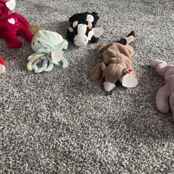 6 TY Beanie Babies Retired W Errors 