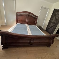 California king Solid Cherry Bed