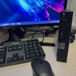 Dell Optiplex 7050 (Tiny) Core I5 1TB SSD 16GB + Monitor Samsung 27" HDMI Win 11 Pro