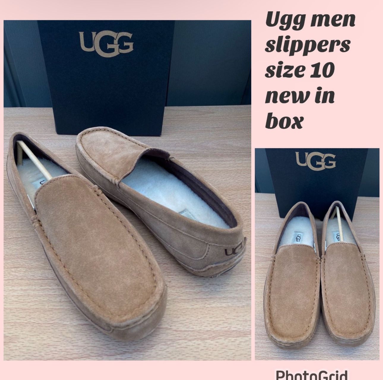 Ugg Men Slippers Size 10 New In Box $75 Firm Cash Or Zelle Only