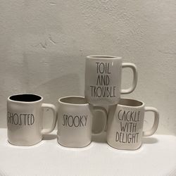 Halloween Rae Dunn Double Face Mugs