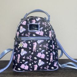Loungefly Valfre Lucy Art All Over Print Faux Leather Mini Backpack 