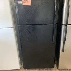 Black Refrigerator Frigidaire  30” Excellent  .  Warranty  . Delivery Available . 2203 Fowler St. 33901