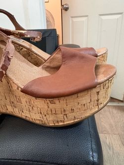 Steve Madden Cork High Wedges 8