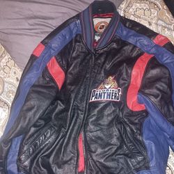 Florida Panthers Authentic Official Leather Jacket XL