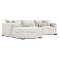 Helena Portobello Sectional Wood Foot