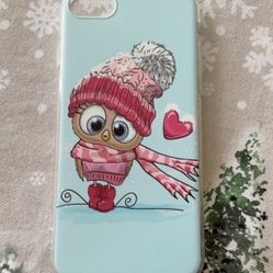 Owl with heart case for iPhone 7, iPhone 8