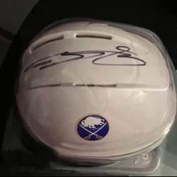 Buffalo Sabres Bo Byram Signed Mini Helmet 