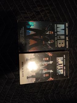 Men in Black 1 and 2 Original VHS Tapes