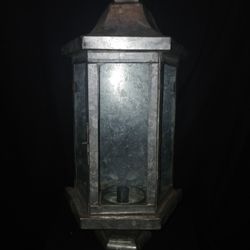 Vintage Galvanized Wall Lantern