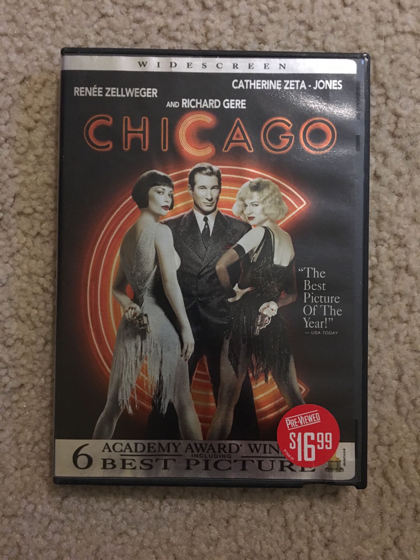 Chicago “Best Picture” winner DVD