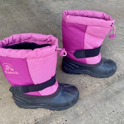 Kamik Insulated Kids Snow Boots Size 11