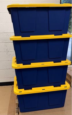 27 GALLON STORAGE BIN WITH LID (Costco Size) $7 EACH