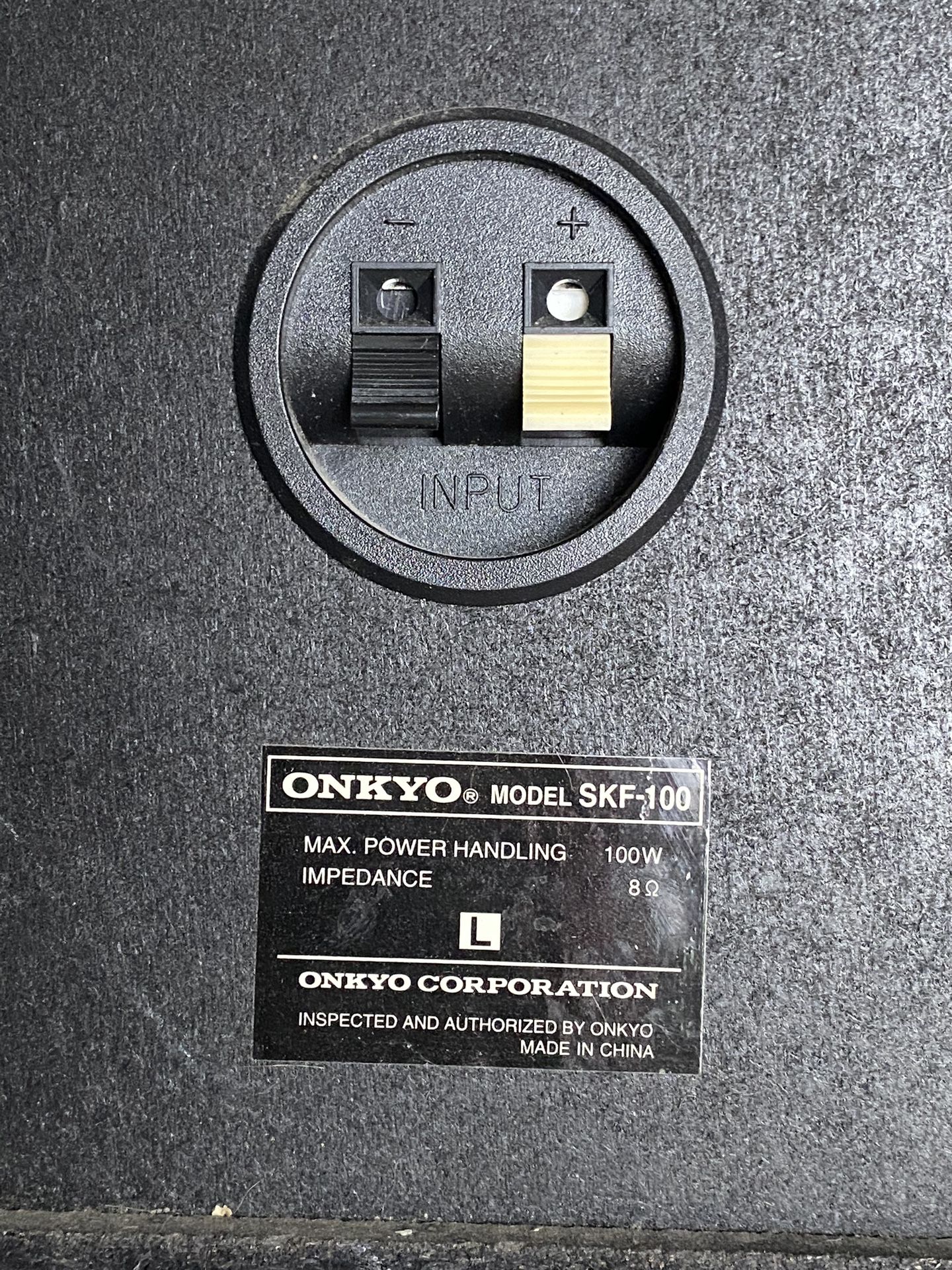 ONKYO Vintage SKM-100/SKF-100 Shelf Speakers 8 OHM