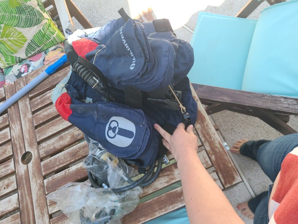Bcd And Regulator For Scuba Diving