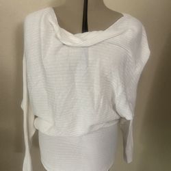 White store flowy sweater