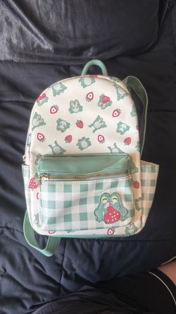 Frogs & Strawberries Mini Backpack
