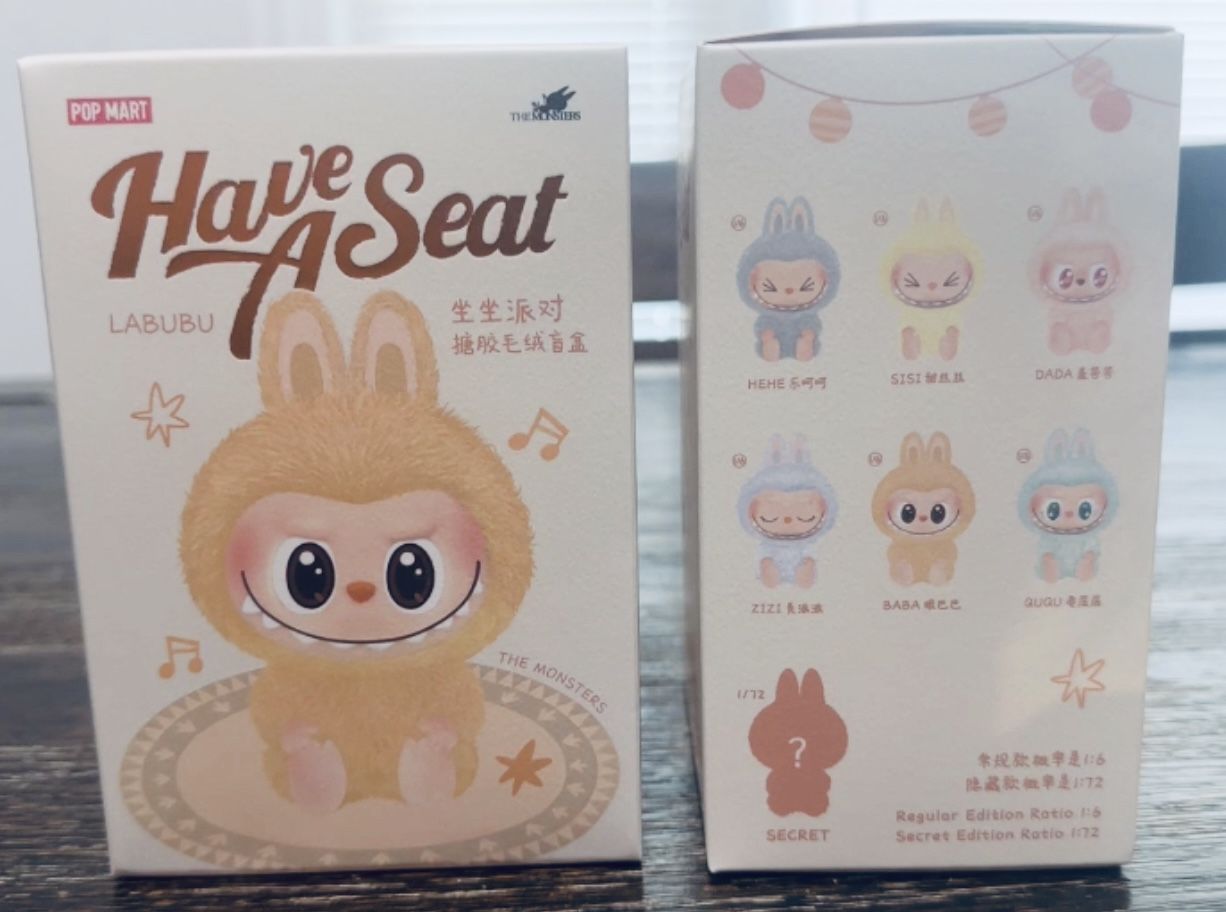 Labubu Have A Seat Series AUTHENTIC FROM POP MART APP! Have Proof Of Purchase! $55