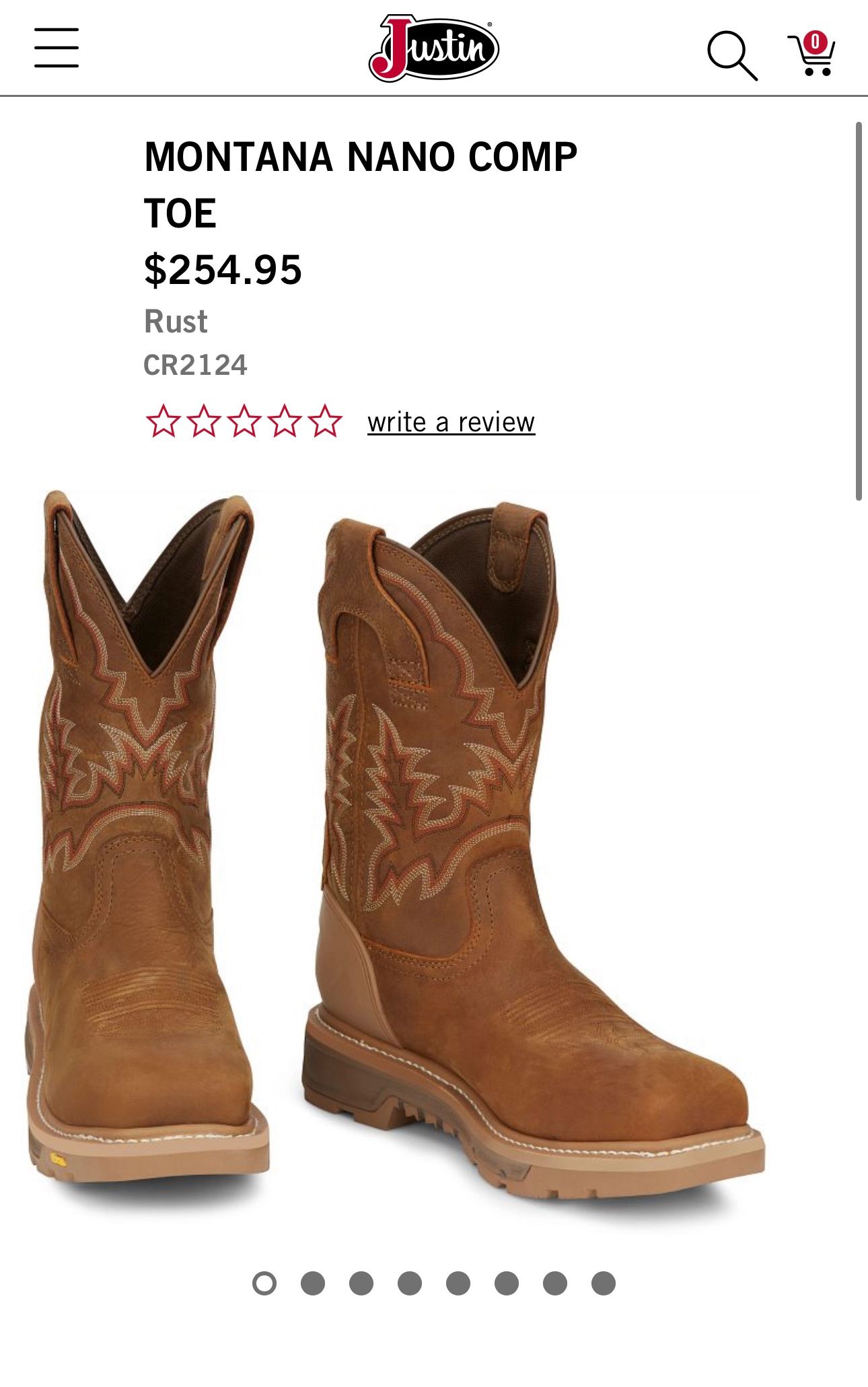 JUSTIN Men Work Boots