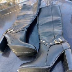 Black Biker Boots 