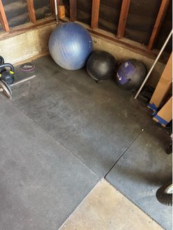 Heavy Duty Rubber Gym Mats x3