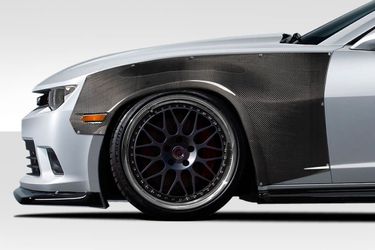 Blemished 2010-2015 Chevrolet Camaro Carbon Creations RBS Wide Body Front Fender Flares - 2 Piece