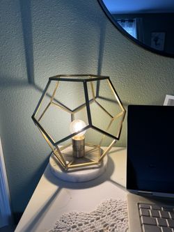 Geometric Marble Metal Lamp