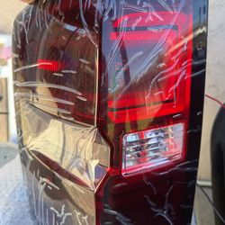 14-18 Chevy Silverado Smoke Red LED Bar Tail Lights