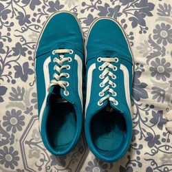Rarely Worn Teal Vans 