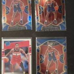 4 Cassius Winston Rookie Basketball Trading Card Bundle