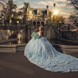Baby Blue Quince Dress
