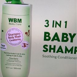 New - 3 In 1 Baby Shampoo, Body Wash And Conditioner 