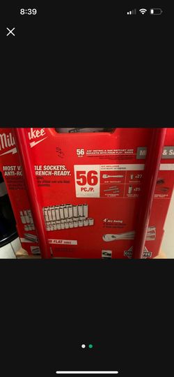 56 3/8” METRIC & SAE RATCHET AND SOCKETS WITH FOUR FLAT™ SIDES PC./P.