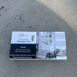 Mainstays 9" 3-Speed, Reversable Twin Window Fan