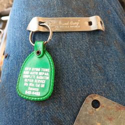 Vintage Quick and Easy Bottle Opener, with Advertisement Keychain
