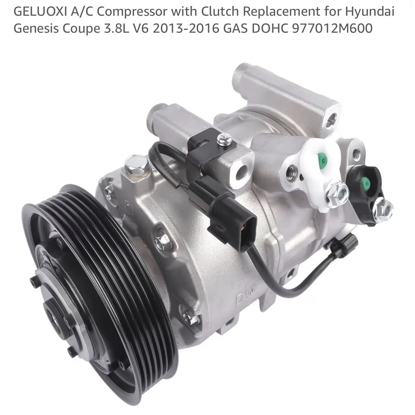 A/C Compressor w/ Clutch for Hyundai Genesis Coupe 3.8L (2013–2016) – OEM 97701-2M600