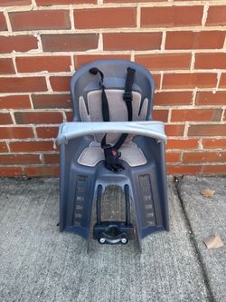 Rear Child Bike Seat Bicycle Carrier Baby Toddler Seat Gray 5-Point Harness