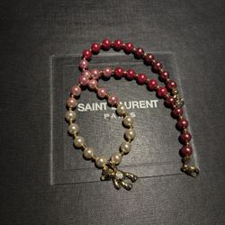 18k Gold Plated Pink Teddy Bear Necklace 