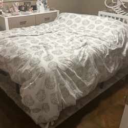 Queen Mattress And Bed frame 