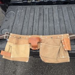 Rooster Carpenter Multi Use Suede Leather Tool Belt