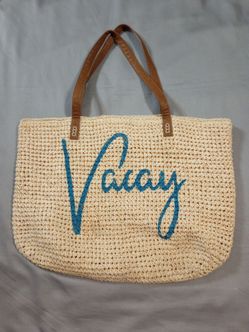 Marabelle Woven Straw Resort Tote Bag