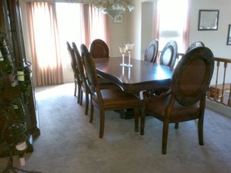 Matching Dining Table & Chairs & China Cabinet