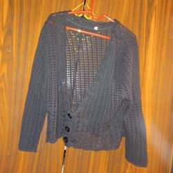 Cardigan V-Neck Thin Coatwomen's Long Sleeve Short Hollow Women's Knitted Cardigan