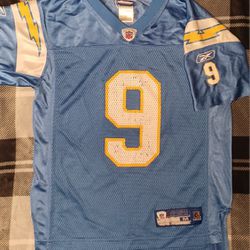  Youth Drew Brees size medium San Diego Chargers powder blue Jersey vintage