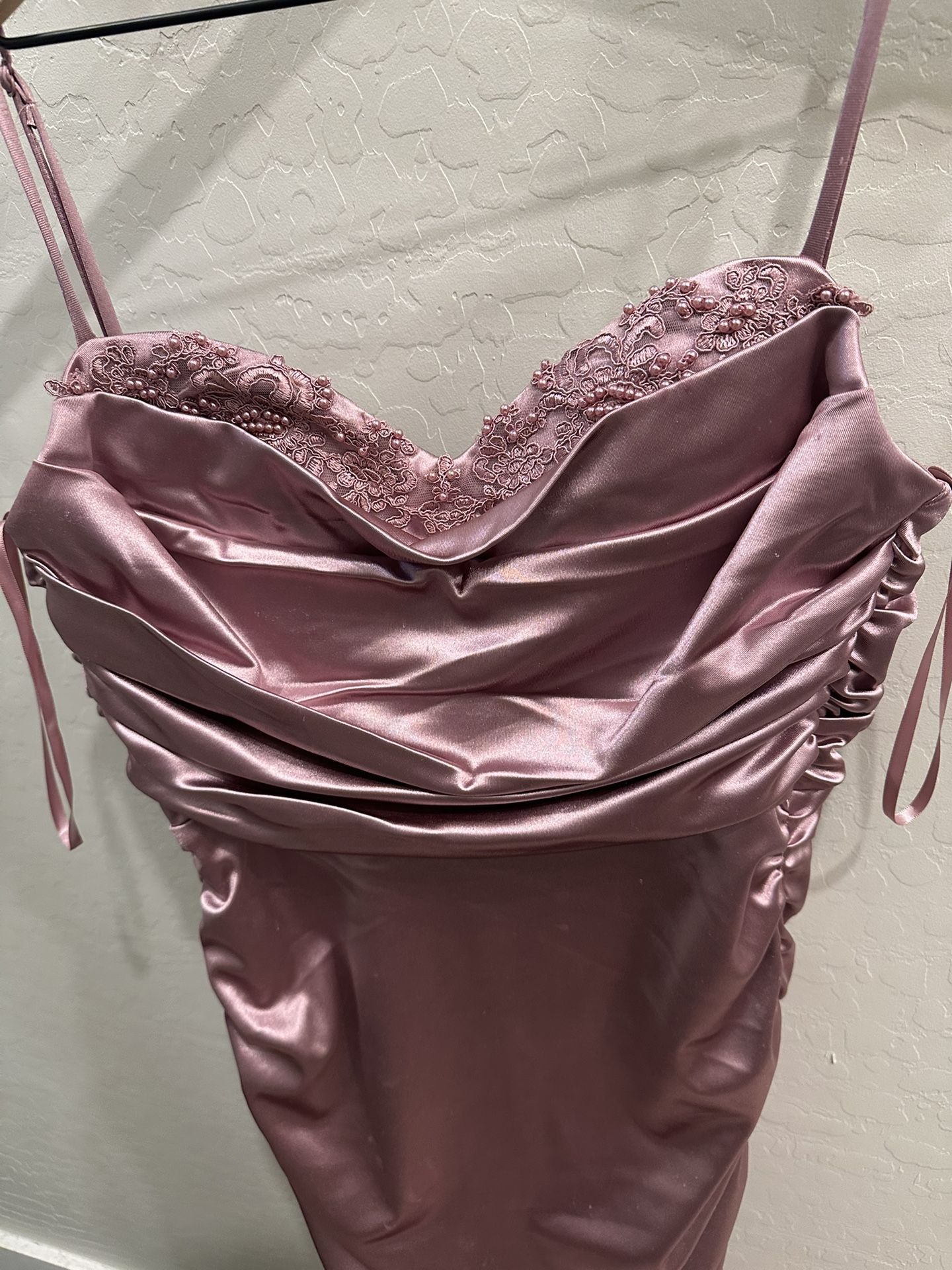 Satin Dress Mauve