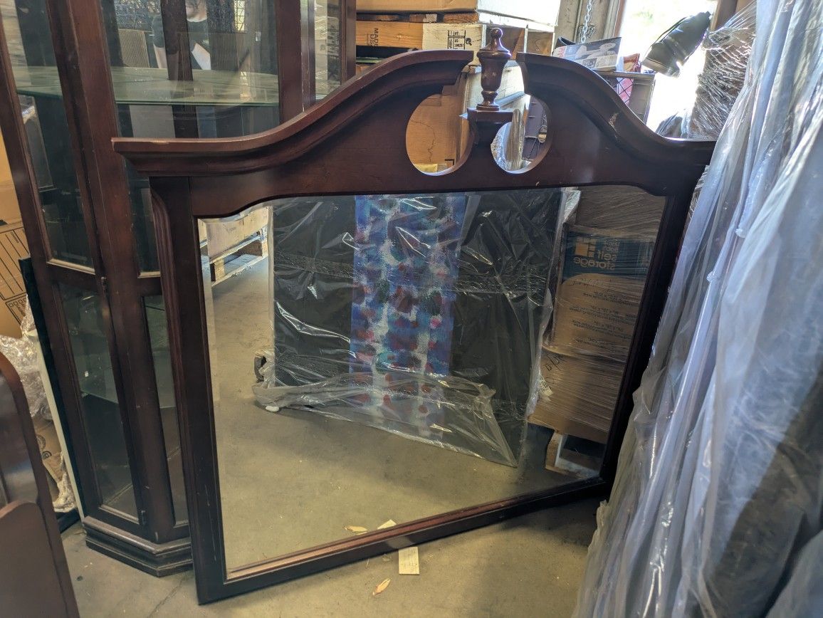 Large Federal style Wooden Vanity Mirro
